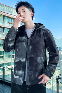 男士外套新款春秋韩版潮流上衣服帅气渐变双面穿秋冬夹克ST10-P65