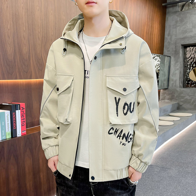 男士外套衣服韩版潮2021春季新款百搭拼色休闲工装夹克TY2115-P65,男装夹克,星座509