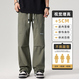纯棉工装裤秋冬宽松直筒休闲裤美式青少年男生多口袋裤Z9852-P50，男装休闲裤，星座509