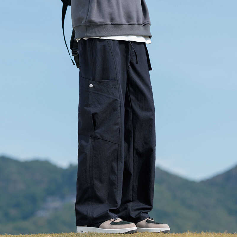 美式工装裤男款秋冬潮牌宽松直筒休闲长裤子男士户外裤Z9857-P50,男装休闲裤,星座509