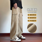 工装裤男秋季美式宽松休闲伞兵长裤子运动机能冲锋裤Z9810-P50，男装工装外套，星座509