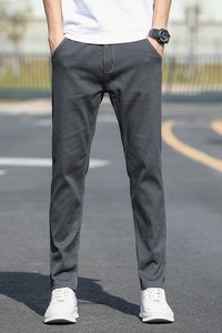 2023春季新款休闲裤男士弹力修身裤子直筒宽松百搭长裤男K819-P35图片