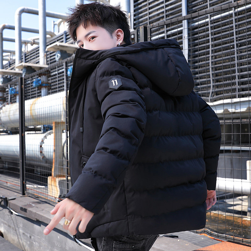 冬季外套男士羽绒棉服2021新款潮流加厚棉袄子连帽棉衣男F611-P55图片