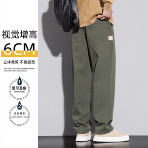 日系工装裤子男秋冬纯棉美式潮牌vibe直筒宽松休闲长裤Z2328-P50图片