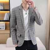 男士小西装修身外套韩版休闲英伦西服单西上衣春秋帅气S2110-P80，男装西服套装，星座509