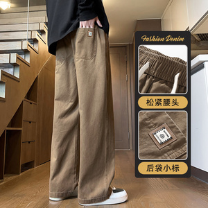 休闲裤男士秋冬潮牌高街直筒工装裤新款宽松垂感长裤子Z2301-P50图片