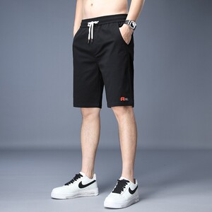短裤男士潮2023新款夏季薄款外穿宽松休闲运动五分裤子Z6611-P35图片