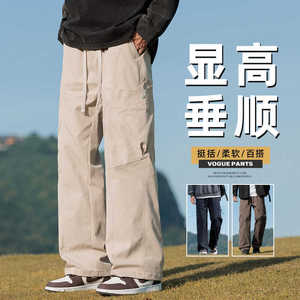 美式工装裤男款秋冬潮牌宽松直筒休闲长裤子男士户外裤Z9857-P50图片