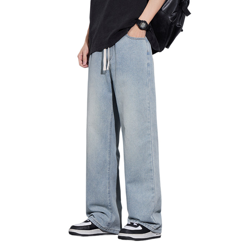 特批Cleanfit牛仔裤男士流简约百搭水洗磨白青年直筒裤Z2507-P35,男装牛仔裤,星座509