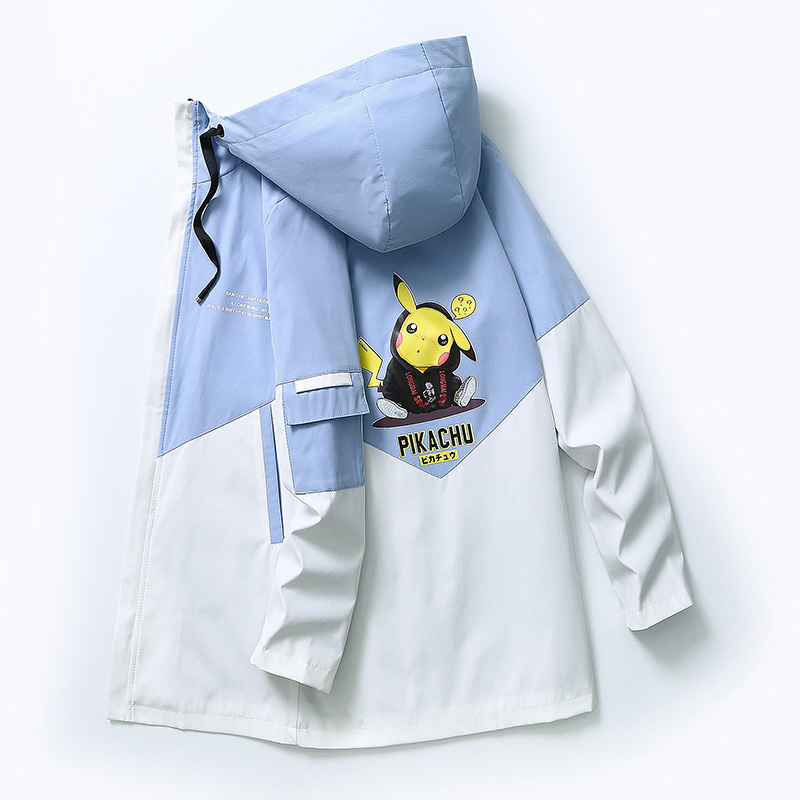 Pikachu co branded Jacket Boys autumn fashion cool top students autumn youth jacket