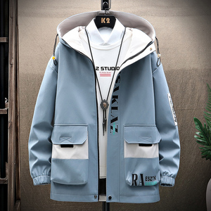春装外套男春秋季新款2021潮流ins夹克韩版百搭男士衣服DS217-P65图片