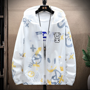 防晒衣男夏季冰丝超薄透气夹克男户外钓鱼服防晒服YK001-P30图片