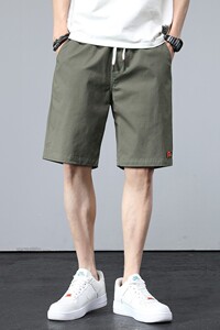 夏季潮流男士短裤ins百搭直筒薄款中裤宽松休闲五分裤子Z6611-P35图片