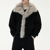 美式座山雕加厚毛领棉服男女冬季新款宽松保暖棉袄夹克YD02-P130，男装夹克，星座509