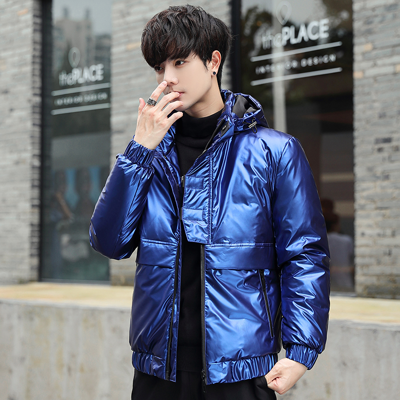 白鸭绒亮面轻薄羽绒服男2021年新款冬季男士连帽外套HB868-P150，男装羽绒服，星座509