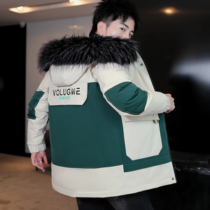外套男冬季加绒加厚棉衣男大毛领潮流棉服男保暖夹克DS6001-P110图片