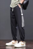 裤子男夏季潮牌侧边条纹宽松束脚裤子美式运动休闲长裤Z2317-P50，男装休闲裤，星座509