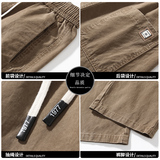 秋季款休闲裤男2024年新款纯棉男装直筒弹力修身拖地裤Z2301-P50，男装休闲裤，星座509
