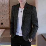 男士休闲西服男韩版修身潮流小西装春季英伦风青年外套YZ003-P65，男装西服套装，星座509