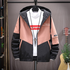 男士外套春季新款连帽夹克男装韩版潮流修身上衣服春装C9601-P30