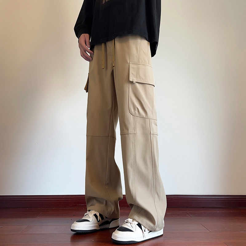 工装裤男士春季新款美式宽松休闲长裤子男生运动冲锋裤Z9810-P50,男装工装外套,星座509