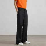 美式TR基础直筒微喇cleanfit休闲显瘦拼接弧线垂感西裤YZ30-P35特，男装西裤，星座509