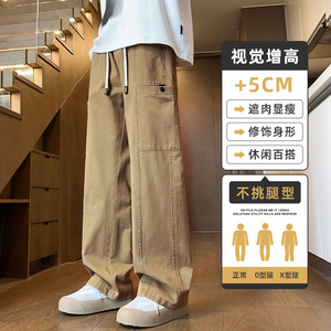 男士美式工装休闲裤新款秋冬青少年宽松直筒潮牌长裤子Z2345-P50图片