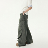 美式街舞hiphop嘻哈工装裤男女同款宽松直筒抽绳长裤子YD9002-P75，男装工装外套，星座509