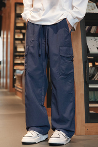 秋季直筒伞兵裤男宽松美式休闲长裤户外登山冲锋工装裤Z2353-P50