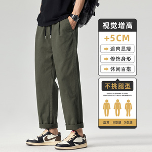 纯棉美式工装裤潮牌宽松直筒休闲潮流阔腿秋冬长裤子Z9886-P40特图片
