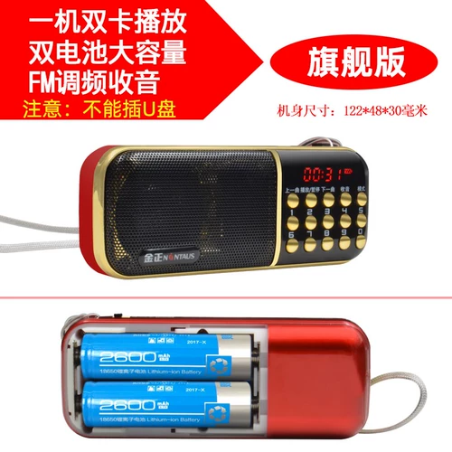 Mini Audio Portable FM Plug in U Disk Radio Radotor Old Man Play маленький динамик mp3 -плеер