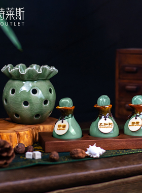 美容院精油瓶陶瓷泰国进口分装