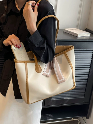 Вместительная и большая сумка через плечо, шоппер, сумка на одно плечо, коллекция 2023, подходит для студента