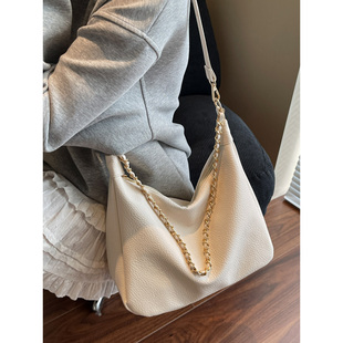 休闲小众设计包包女2025新简约高级感托特包大容量链条通勤腋下包