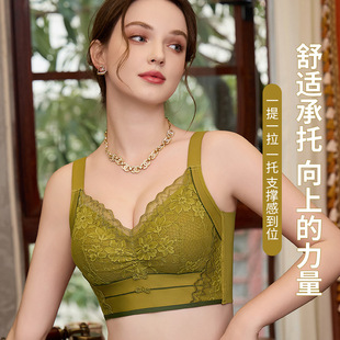 全罩杯大胸显小内衣女大码 聚拢侧收副乳防下垂调整型亲肤透气文胸