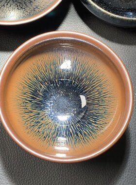 叶礼旺兔毫束口器型主人杯(带证书)