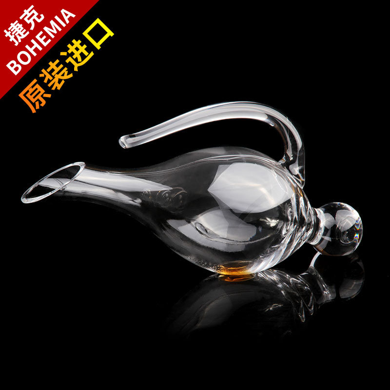 手工捷克进口水晶玻璃红酒醒酒器酒瓶调酒壶酒具家用透明分酒器