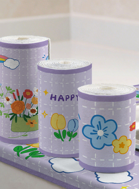 厨房台面沥水垫绒面贴纸灶台面紫色水槽洗碗置物防溅水防霉吸水贴