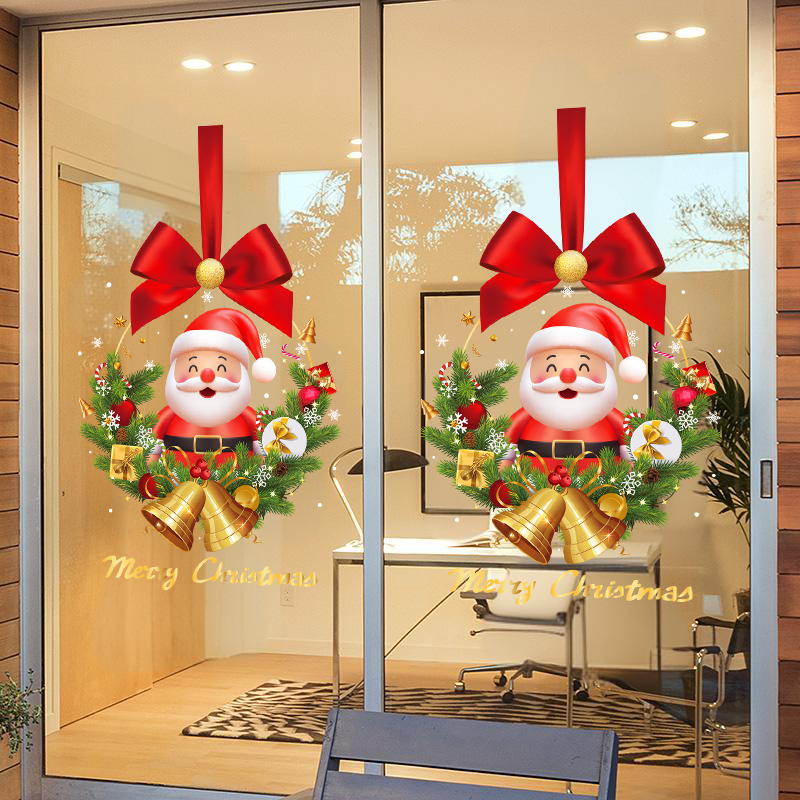 圣诞窗贴软装墙贴装饰
