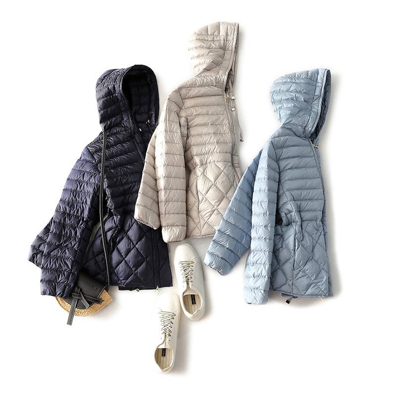 清货意大利单大衣伴侣轻薄款90%白鹅绒连帽羽绒服外套内胆冬包邮