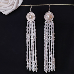 蒙古族耳环女长款流苏异族风情耳饰舞蹈演出装饰耳环民族风耳环