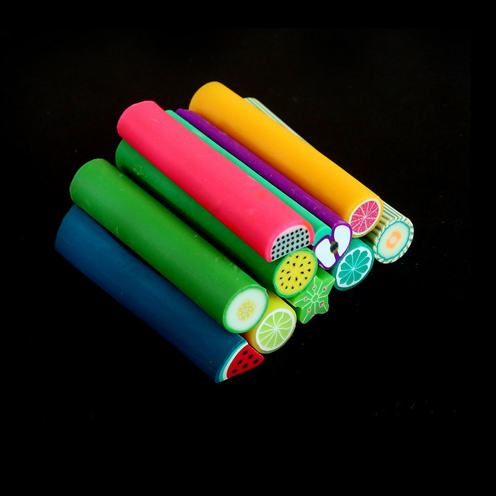 彩陶软陶大条1cm 水果条 切片用 日系美甲饰品 奶油胶diy手机美容