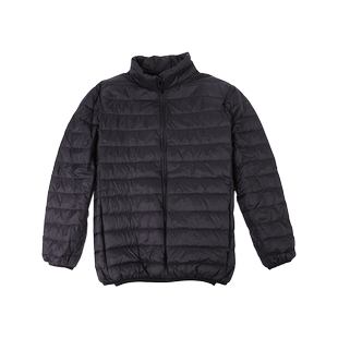 DAEVU冬季新款轻薄款潮胖人大号加肥加大码男士短款立领羽绒服