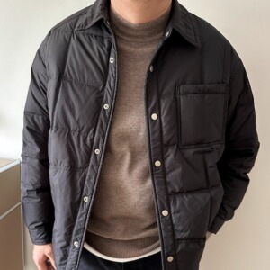 大依无忧大码男装冬轻薄羽绒服胖人加肥加大男士短款羽绒衬衣外套
