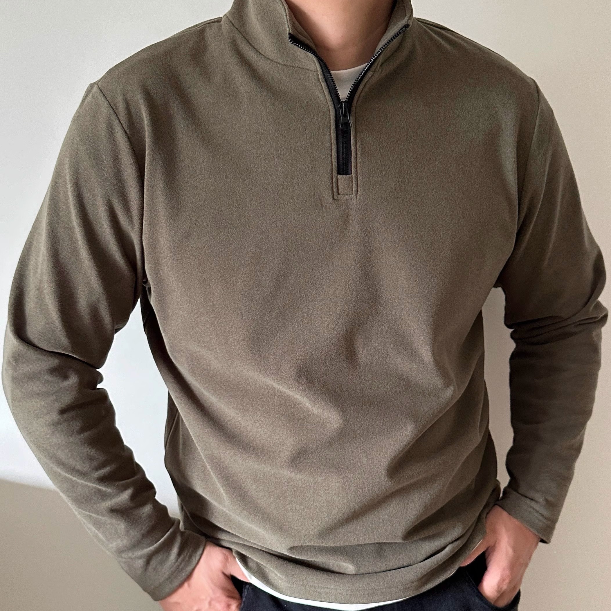 DAEVU加肥加大冬款男士磨毛卫衣