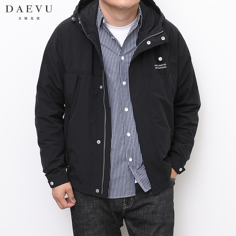 daevu秋新款日韩系大号夹克外套