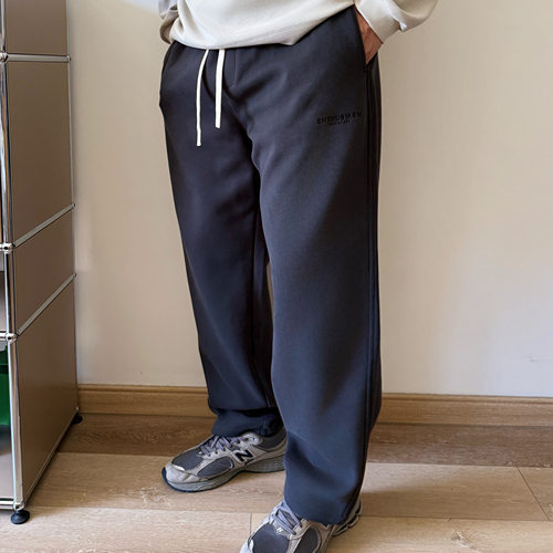 DAEVU大码男装秋季新款舒适宽松直筒运动裤加肥加大男士休闲卫裤