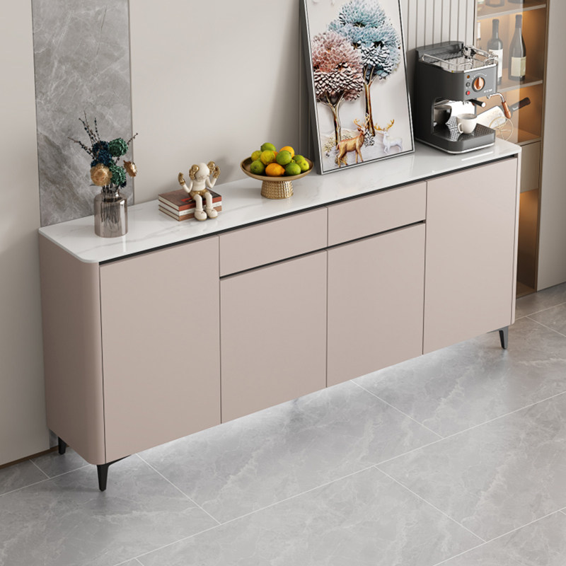 圆弧岩板餐边柜靠墙一体多功能高端储物柜子轻奢高级感实木玄关柜,住宅家具,餐边柜,淘宝优惠券,粉丝福利购,淘宝优惠卷