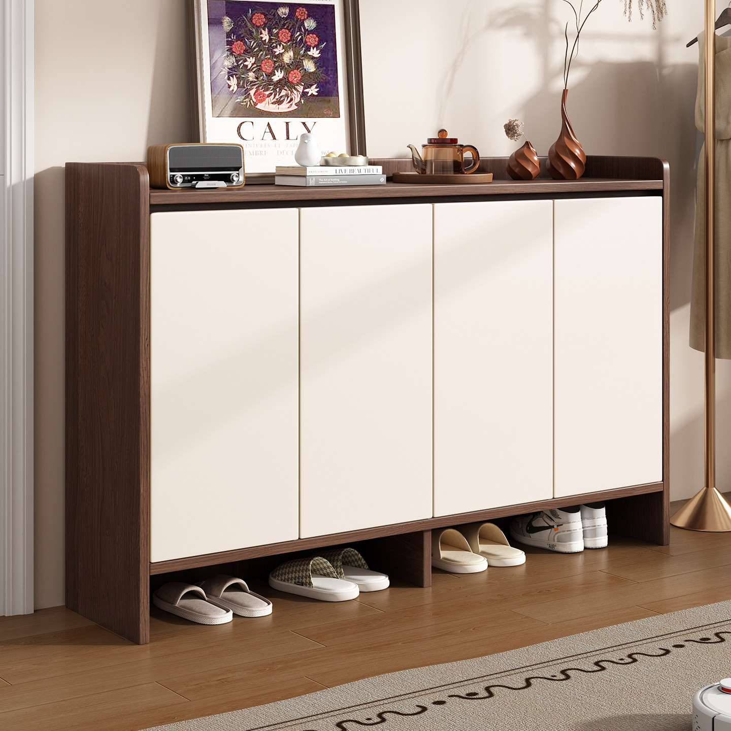实木鞋柜家用门口一体靠墙入户玄关柜现代简约客厅可定制储物柜子,住宅家具,鞋柜,淘宝优惠券,粉丝福利购,淘宝优惠卷