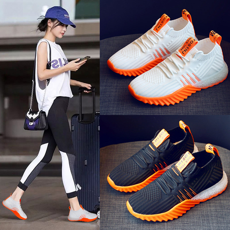 ins运动鞋女潮2019春季新款百搭韩版透气网面休闲软底健身跑步鞋|ruв категории Женская обувь, низкий чистка - от Buy2taobao.com для оказания профессиональной услуги покупки агента Taobao